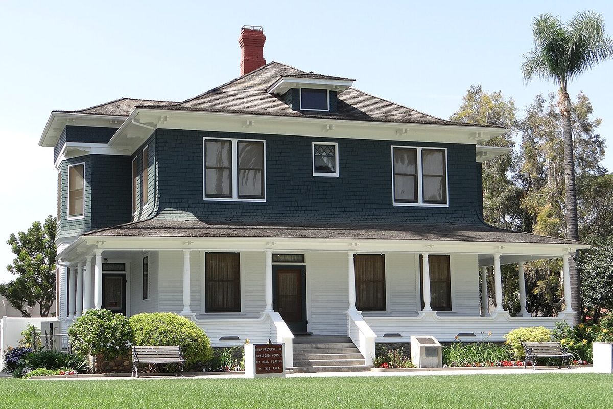 The historic A. S. Bradford House in Placentia, California