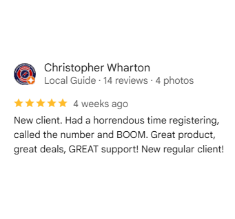 Customer review from Christopher W.