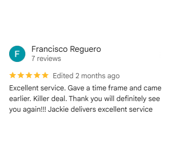 Customer review from Francisco R.