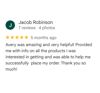 Customer review from Jacob R.
